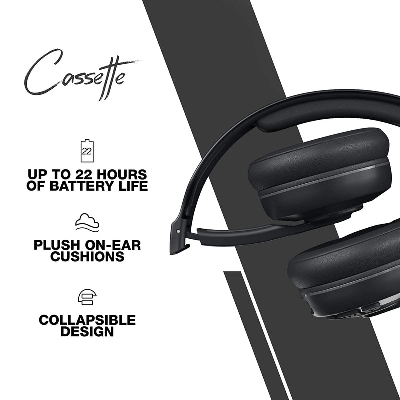 Skullcandy Cassette® Wireless On-Ear Headphones with Microphone (Black)