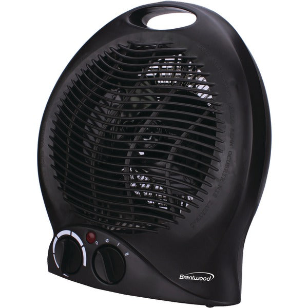 Portable Electric Space Heater & Fan (Black)