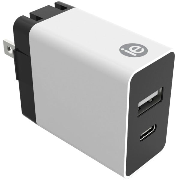 3.4-Amp Dual Port Wall Charger with USB and USB-C(TM)