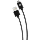 iEssentials Charge & Sync Braided USB-C® to USB-A Cable, 10ft (Black)