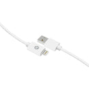 Charge & Sync Braided Lightning(R) to USB Cable, 10ft (White)