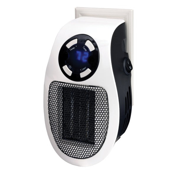 Wall Outlet Plug-in Handy Heater with Thermostat and Timer