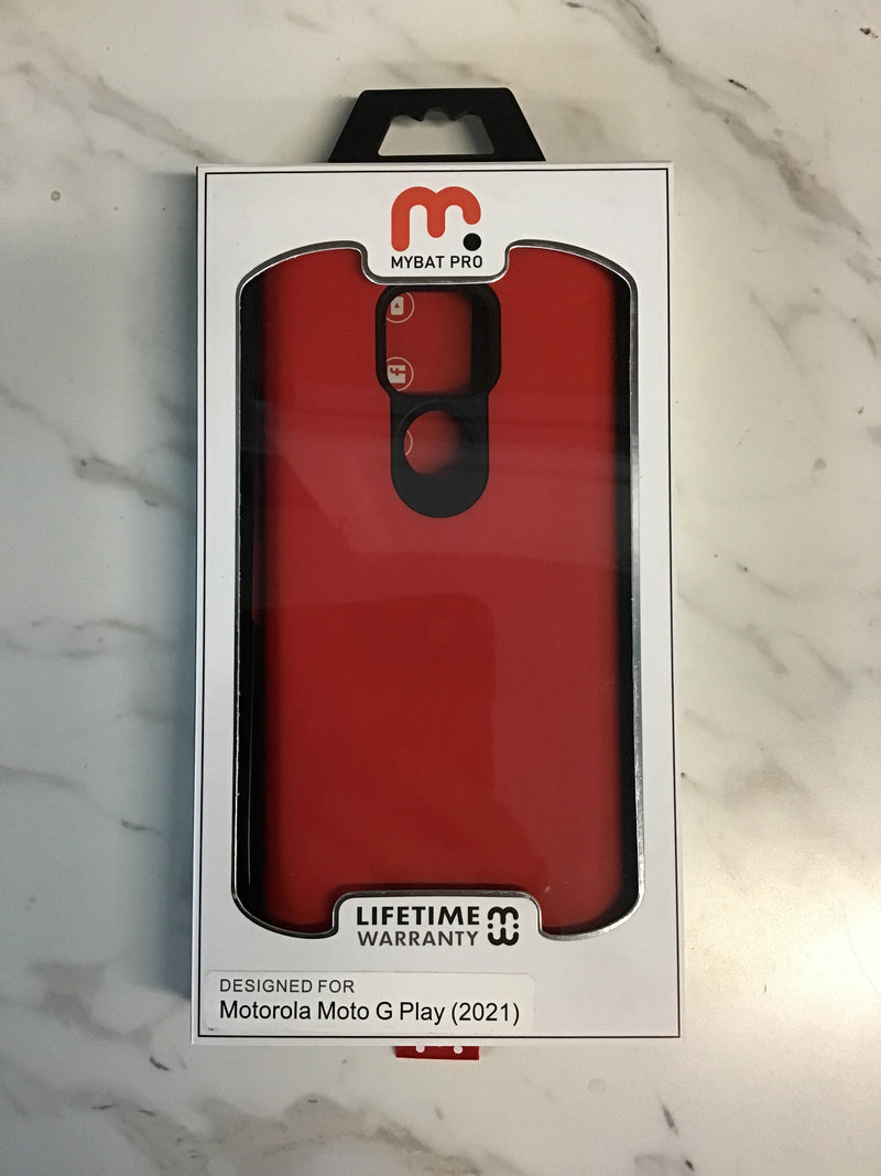 Mybat pro Motorola moto G play case (2021)- red