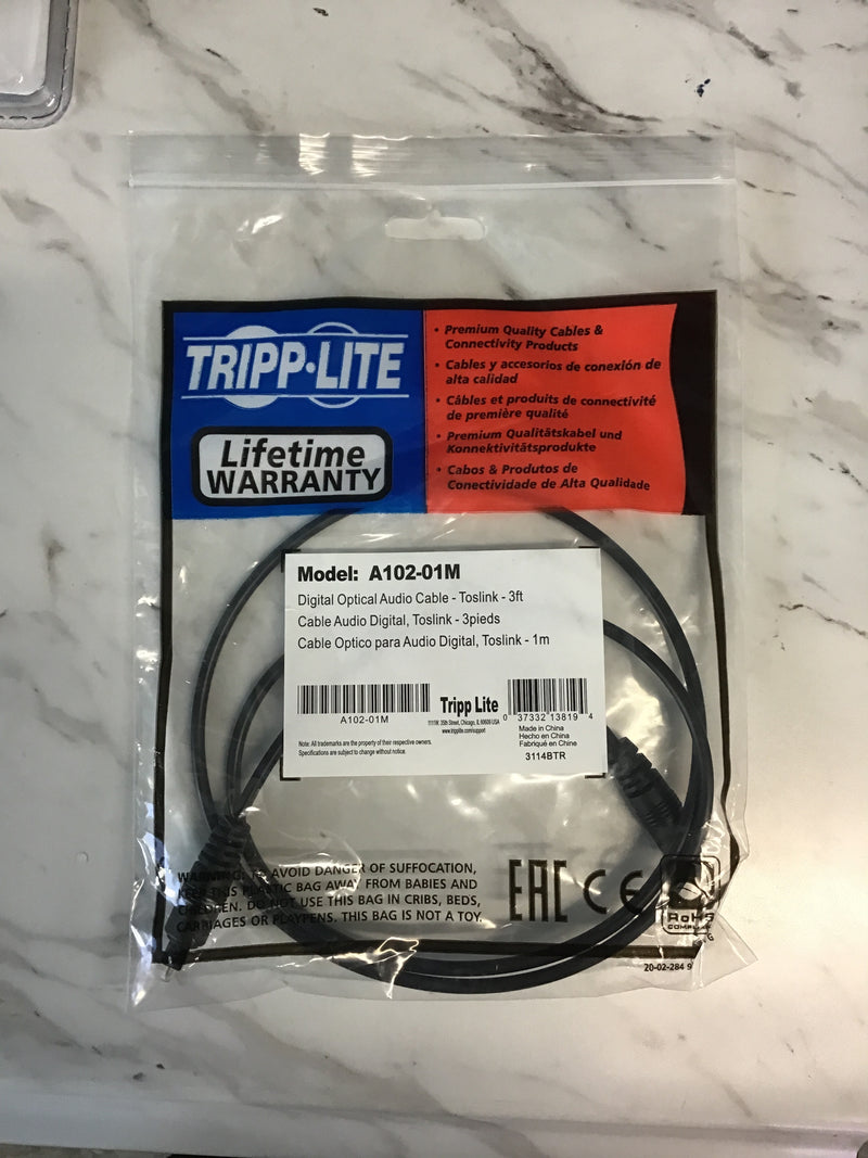 Tripp Lite TOSLINK® Digital Optical SPDIF Audio Cable (3ft)