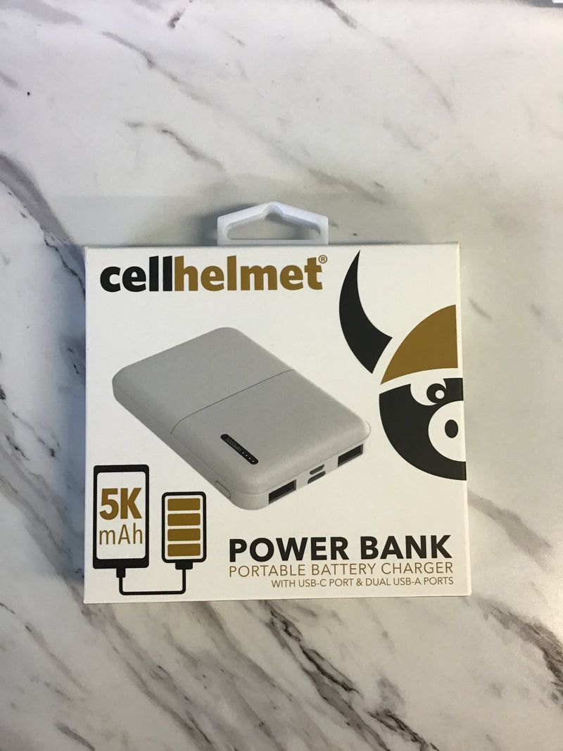 cellhelmet 5,000 mAh Power Bank with 2 USB-A Ports and 1 USB-C® Port