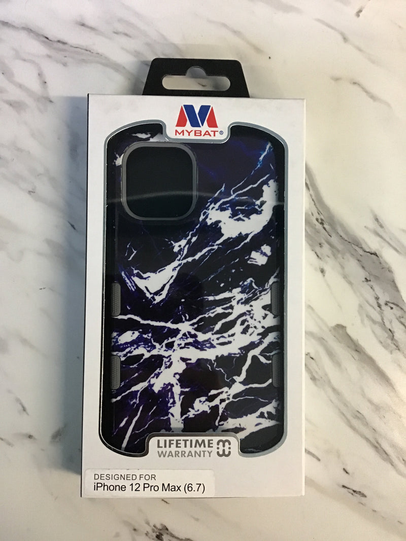 MYBAT PHONE CASE FOR 12 PRO MAX (6.7) BLUE MARBLE