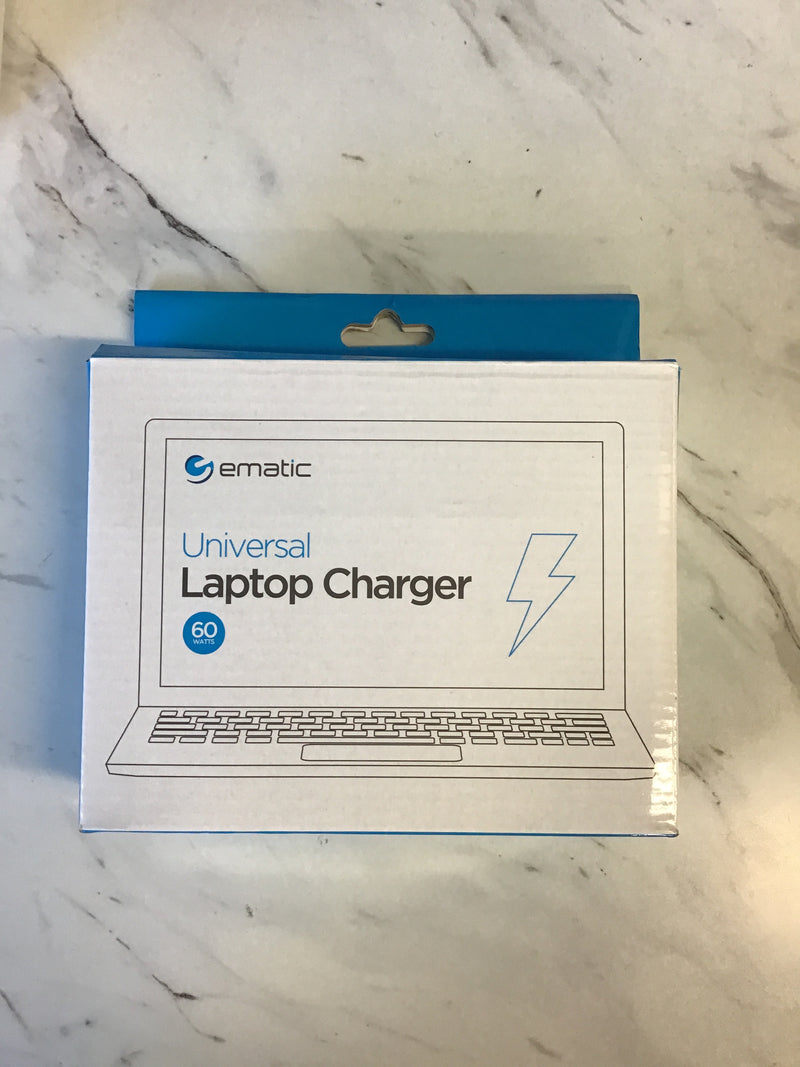 Ematic® 60-Watt Universal Laptop Charger