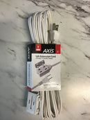 Axis 12ft Extension cord 2 prongs/ 3 outlets/ indoor