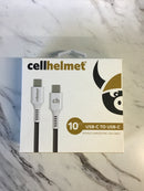 CELLHELMET 10FT USB-C TO USB-C phone charger cable