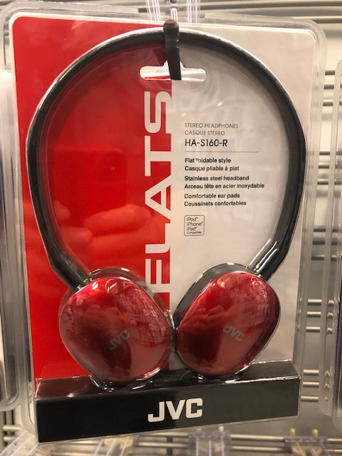 JVC Flats Headphones RED